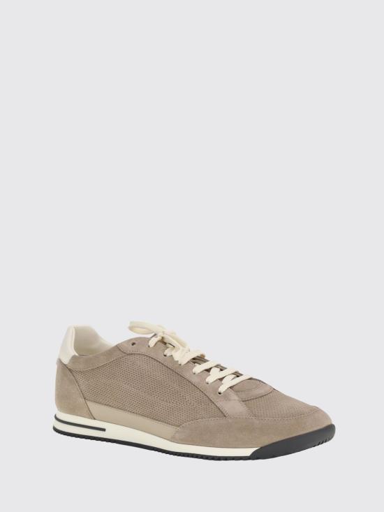 26SS 브루넬로 쿠치넬리 스니커즈 MZUQHGA348 CRJ89 Brown - BRUNELLO CUCINELLI