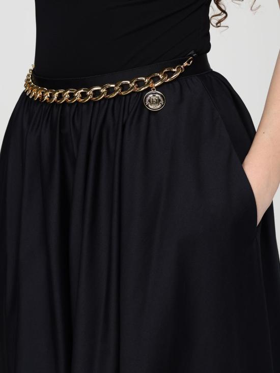 26SS 엘리자베타프랜치 미디 스커트 GO16061E2 110 Black - ELISABETTA FRANCHI