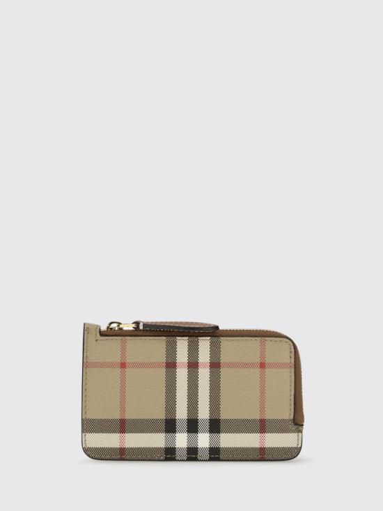 26SS 버버리 체크 지퍼 카드 케이스 8109804 Brown