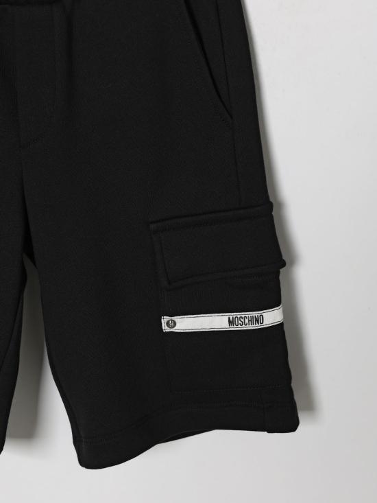 26SS [키즈] 모스키노 쇼츠/버뮤다 HUQ02OLCA86 60100 Black - MOSCHINO