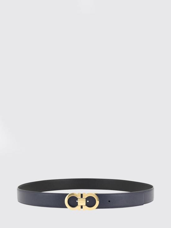 26SS 살바토레 페라가모 가죽 벨트 780164 051 Blue - SALVATORE FERRAGAMO