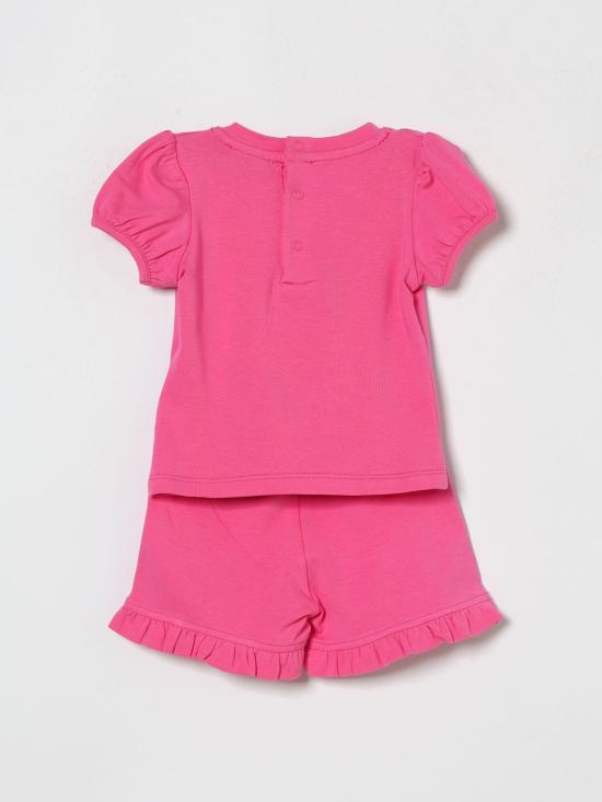 26SS [키즈] 모스키노 오버롤 MBG01OLBA00 50533 Pink - MOSCHINO