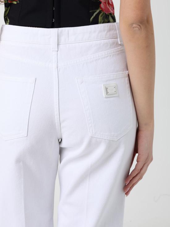 26SS 돌체앤가바나 스트레이트 팬츠 FTC69DG8OT6 S9001 White - DOLCE & GABBANA