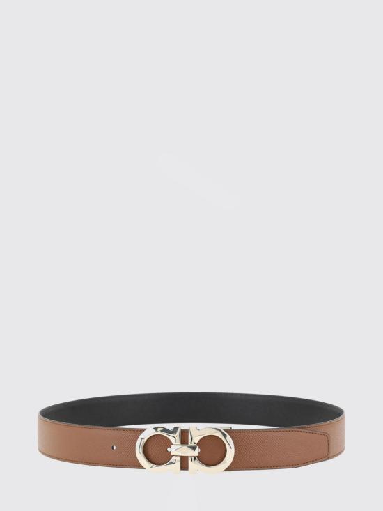 26SS 살바토레 페라가모 가죽 벨트 770675 020 Brown - SALVATORE FERRAGAMO