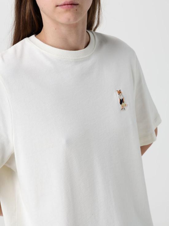 26SS 메종키츠네 드레스드 폭스 컴포트 티셔츠 QW00114KJ0119 0443 Ivory - MAISON KITSUNE