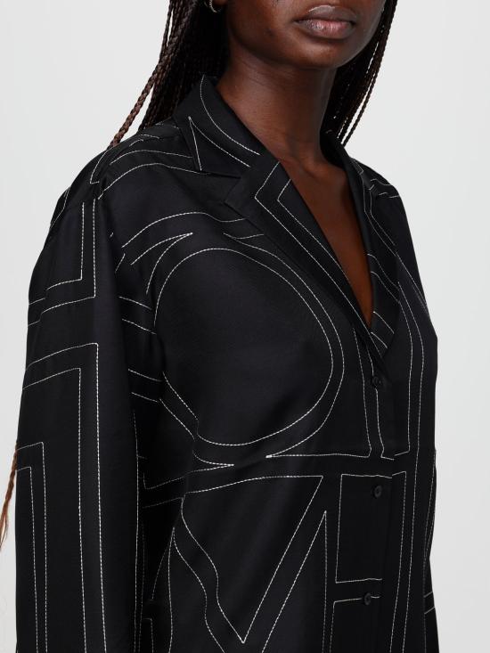 26SS 토템 셔츠 213755707 925 Black - TOTEME