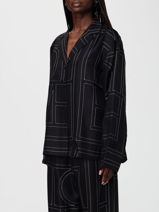 26SS 토템 셔츠 213755707 925 Black - TOTEME