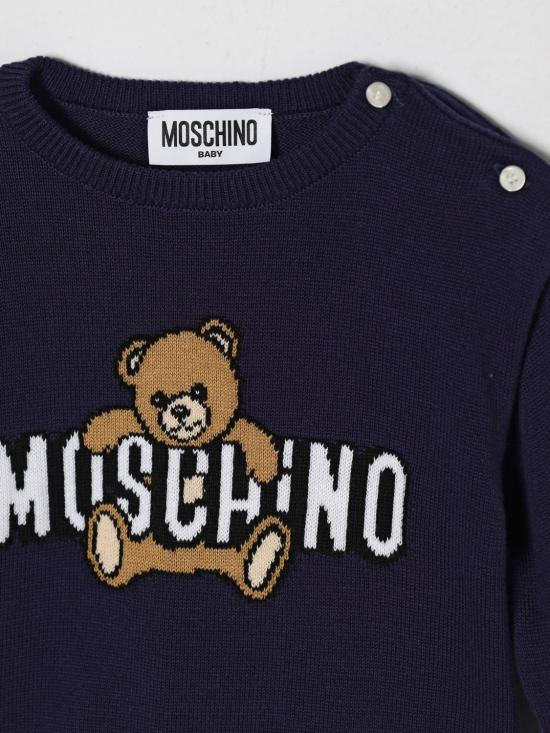 26SS [키즈] 모스키노 풀오버 M8W00JLHE62 40016 Blue - MOSCHINO