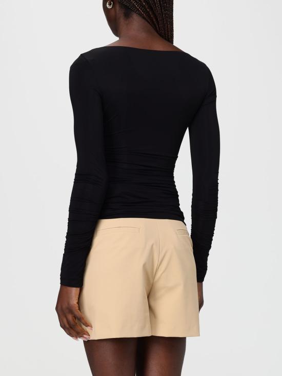 26SS 엘리자베타프랜치 긴팔 티셔츠 MD02962E2 110 Black - ELISABETTA FRANCHI