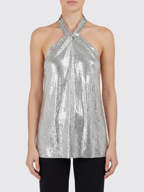 26SS 파코라반 민소매 티셔츠 26PITO160MH0004 P040 Silver