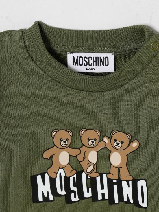 26SS [키즈] 모스키노 풀오버 MTF060LCA89 30037 Green - MOSCHINO