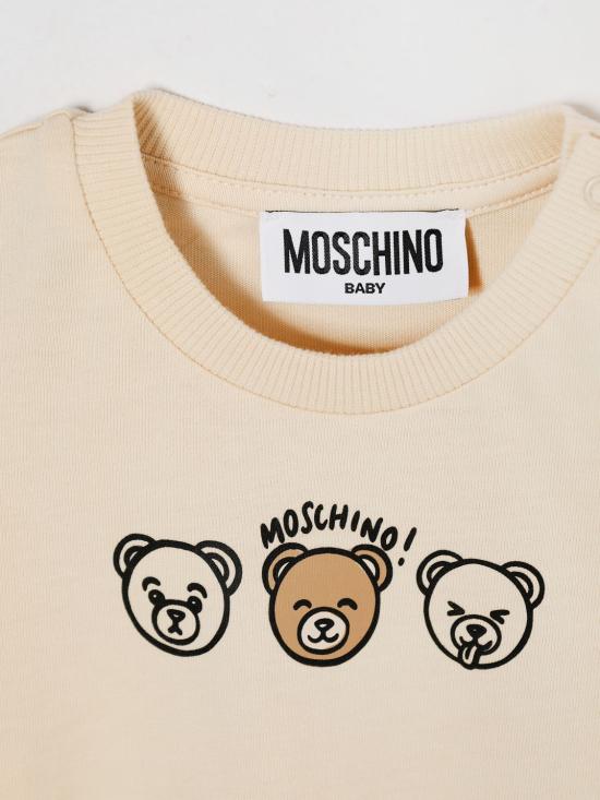 26SS [키즈] 모스키노 티셔츠 MUM04OLAA24 20404 Beige - MOSCHINO