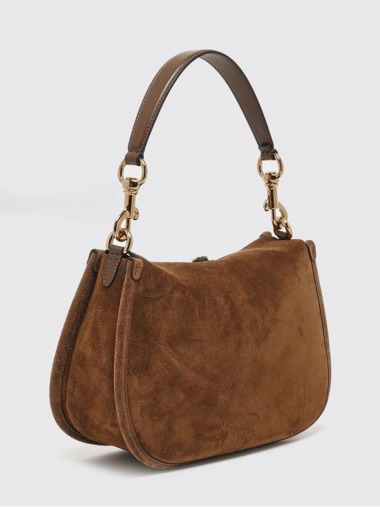 26SS 에트로 미디엄 스웨이드 포니 백 WP1C0019AP341 M0453 Tobacco - ETRO