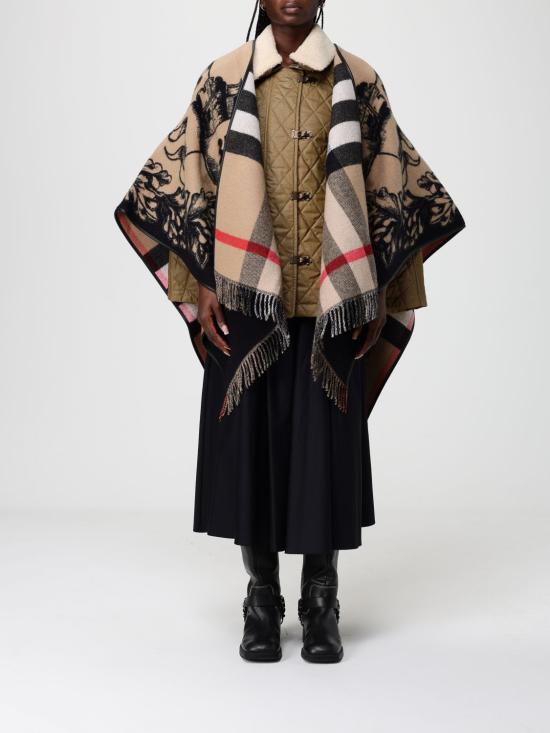 26SS 버버리 EKD 리버시블 체크 울 케이프 8074875 Beige