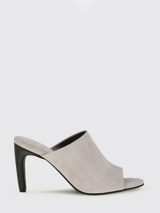 26SS 브루넬로 쿠치넬리 프레셔스 디테일 스웨이드 힐 MZSFC3218 C8823 White