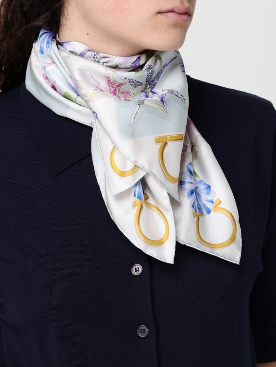 26SS 살바토레 페라가모 머플러/스카프 310225 789917 003 Gnawed Blue - SALVATORE FERRAGAMO