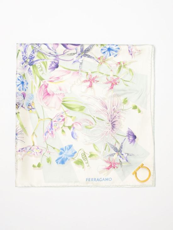 26SS 살바토레 페라가모 머플러/스카프 310225 789917 003 Gnawed Blue