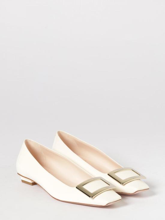 26SS 로저비비에 플랫 슈즈 RVW00700920D1P 9997 White - ROGER VIVIER