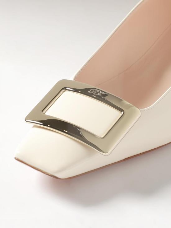 26SS 로저비비에 플랫 슈즈 RVW00700920D1P 9997 White - ROGER VIVIER