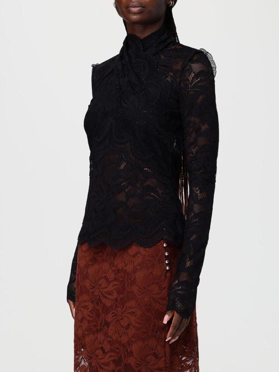 26SS 파코라반 긴팔 티셔츠 26PJTO174PA0170 P001 Black - PACO RABANNE