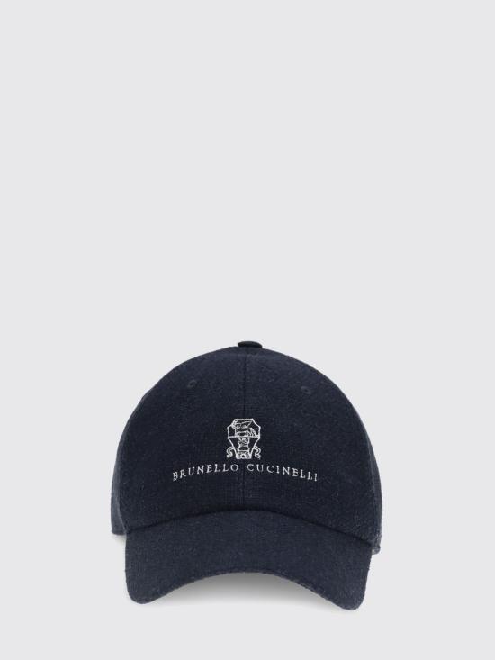 26SS 브루넬로 쿠치넬리 모자 MZ4039850 CND89 Navy - BRUNELLO CUCINELLI