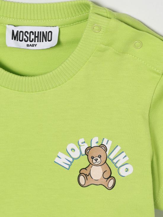 26SS [키즈] 모스키노 티셔츠 MZM047LAA01 30355 Green - MOSCHINO