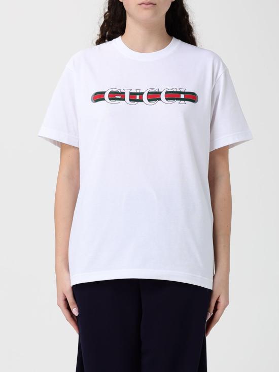 26SS 구찌 프린트 반팔 티셔츠 788093XJGL6 9074 White