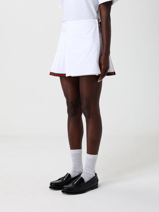 26SS 구찌 숏 스커트 846659ZAJP1 9000 White - GUCCI