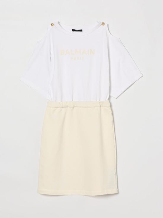 26SS [키즈] 발망 원피스 BY1B21Z3183 102BC White