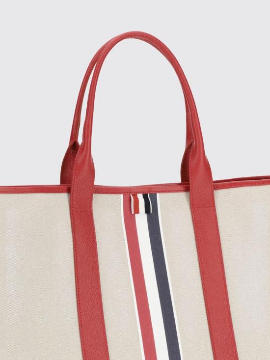 26SS 톰브라운 토트백 UAG261AF0492 600 Red - THOM BROWNE