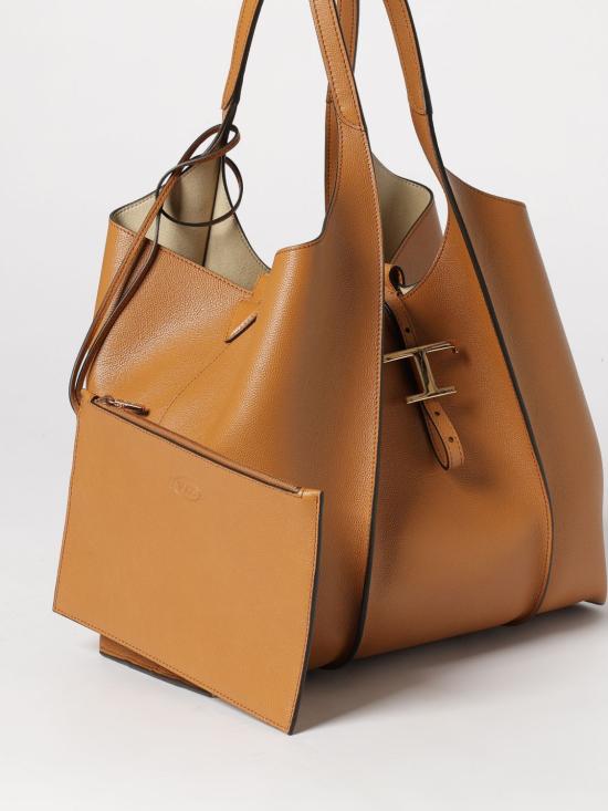 26SS 토즈 T 타임리스 미니 쇼핑백 XBWTSBA0300Q8E S410 Brown - TODS