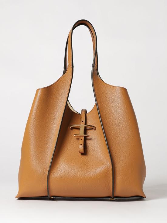 26SS 토즈 T 타임리스 미니 쇼핑백 XBWTSBA0300Q8E S410 Brown