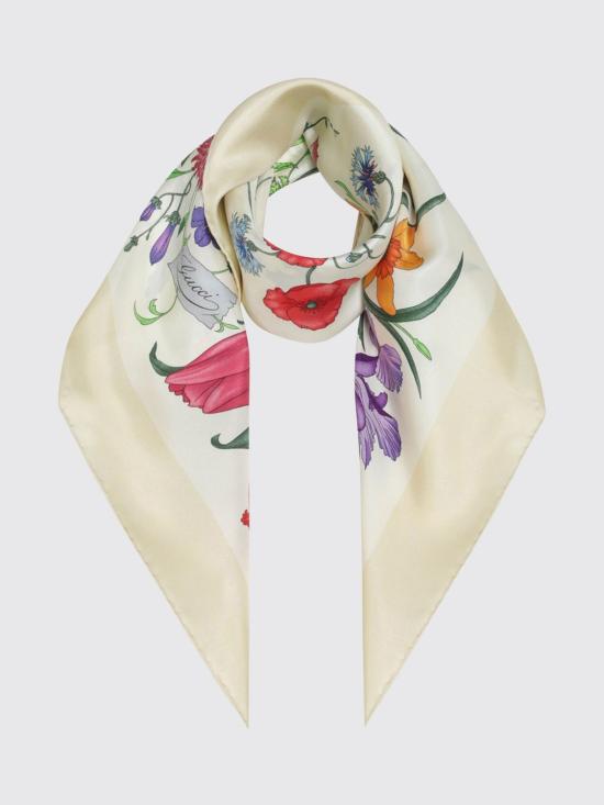 26SS 구찌 프린티드 실크 트윌 까레 8234863G001 7475 Yellow - GUCCI