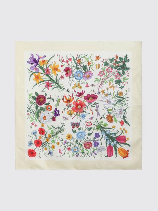 26SS 구찌 프린티드 실크 트윌 까레 8234863G001 7475 Yellow