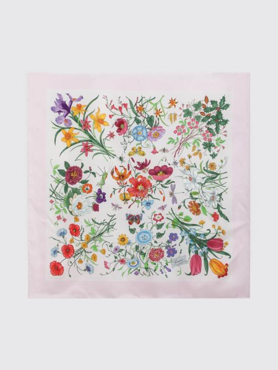 26SS 구찌 프린티드 실크 트윌 까레 8234863G001 5872 Pink