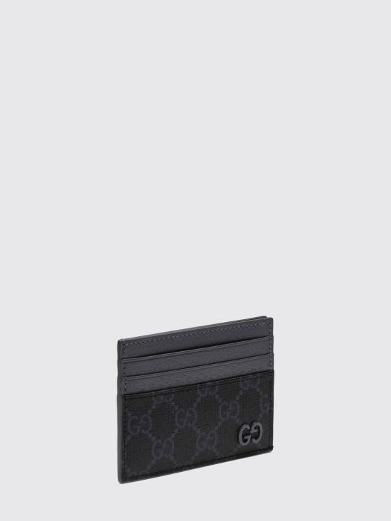 26SS 구찌 GG 수프림 카드지갑 795230FACQC 1048 Black - GUCCI