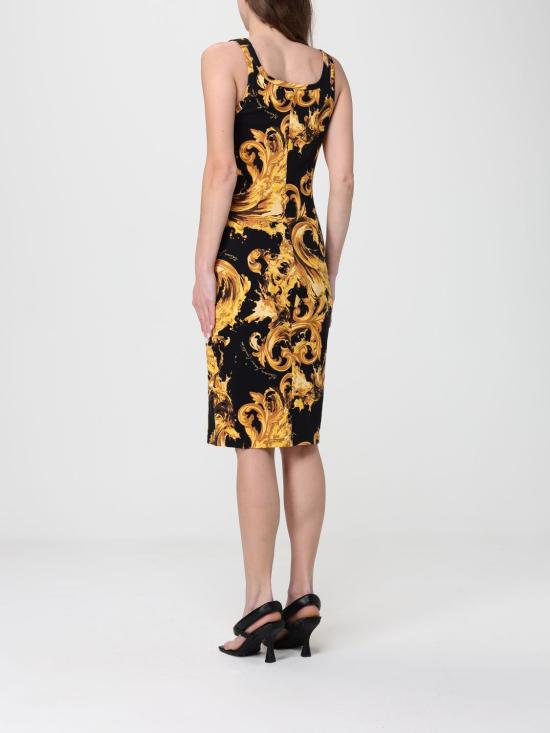 26SS 베르사체 롱 원피스 80HAO943JS550 G89 Black - VERSACE