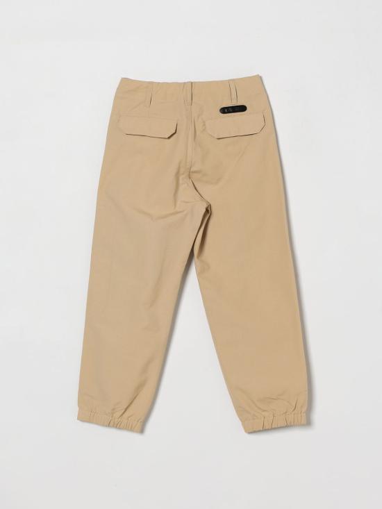 26SS [키즈] 모스키노 스트레이트 팬츠 HUP08ZLLA14 20829 Beige - MOSCHINO