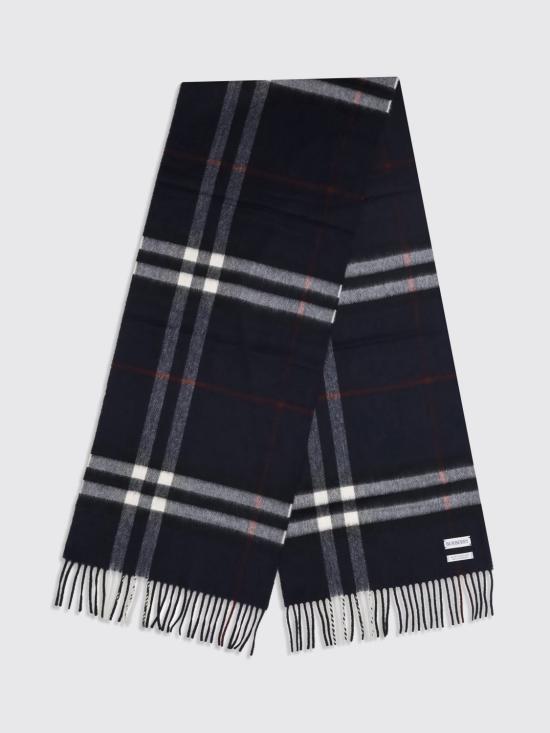 26SS 버버리 체크 캐시미어 머플러 8112641 Blue - BURBERRY