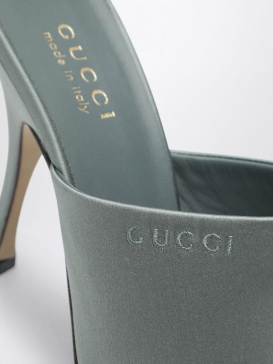 26SS 구찌 힐/펌프스 856997F1400 1601 Green - GUCCI