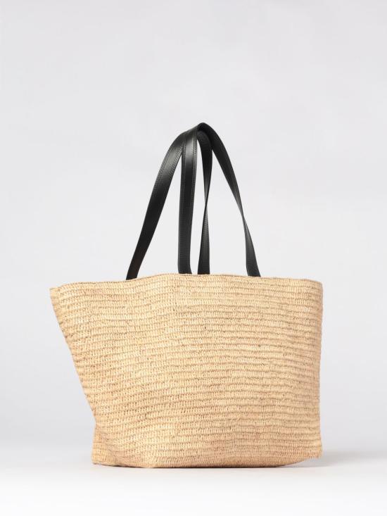 26SS 아미 빅 하트 로고 라피아 토트백 ULL740AW0036 113 Beige - AMI