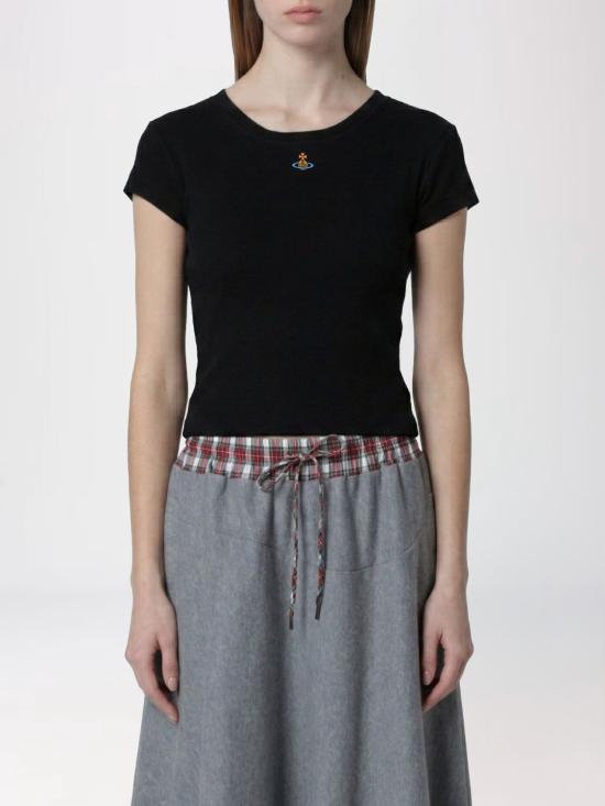 26SS 비비안웨스트우드 반팔 티셔츠 1G010019J009C N401 Black