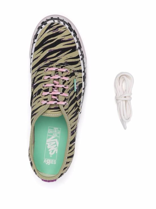  에리즈 X 반스 스니커즈 VN0A4BV99QV1 AUTHENTIC Green - ARIES X VANS