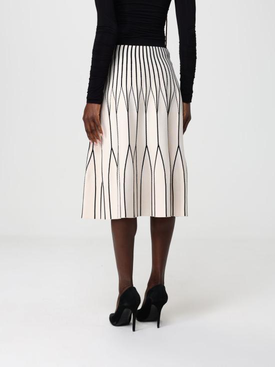 26SS 엘리자베타프랜치 미디 스커트 GK31S62E2 E84 White - ELISABETTA FRANCHI