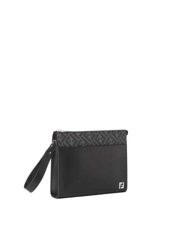 26SS 펜디 FF 스퀘어 파우치 7VA491 AJF0F0GXN Black - FENDI