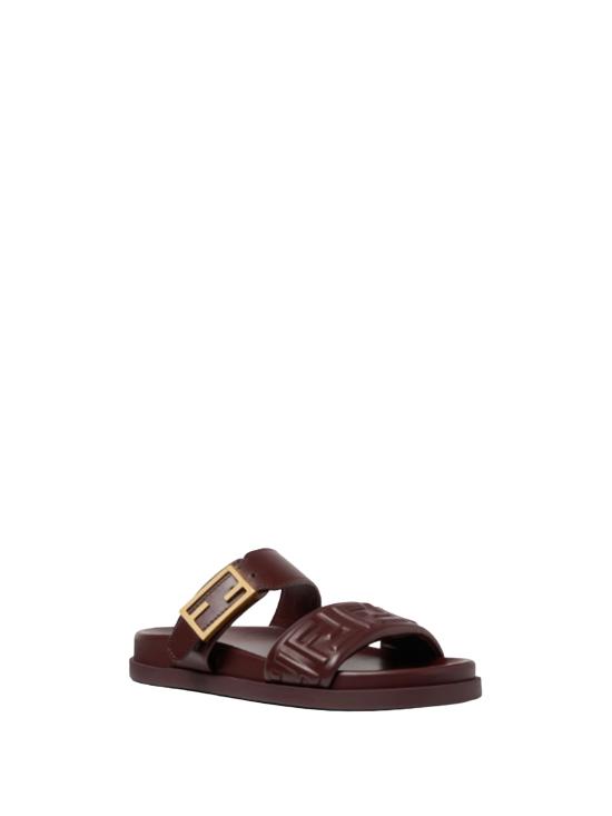 26SS 펜디 카프 레더 플랫 샌들 8X8710 ABOHF0L7X PLUM PLUM - FENDI
