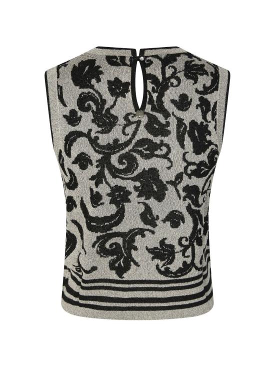 26SS 리우조 스웨터 WA6447 MA587P9564 Jacquard white - LIU JO