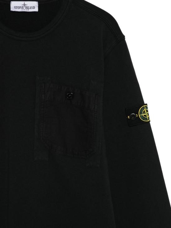 26SS [키즈] 스톤 아일랜드 풀오버 L1S166100017 S0040V0029 Black - STONE ISLAND
