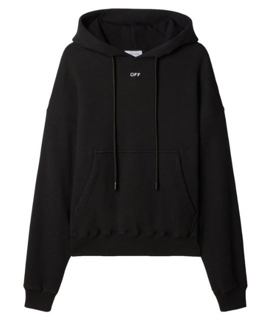 26SS 오프화이트 긴팔 티셔츠 OMBB085S26 FLE00A0001 Black