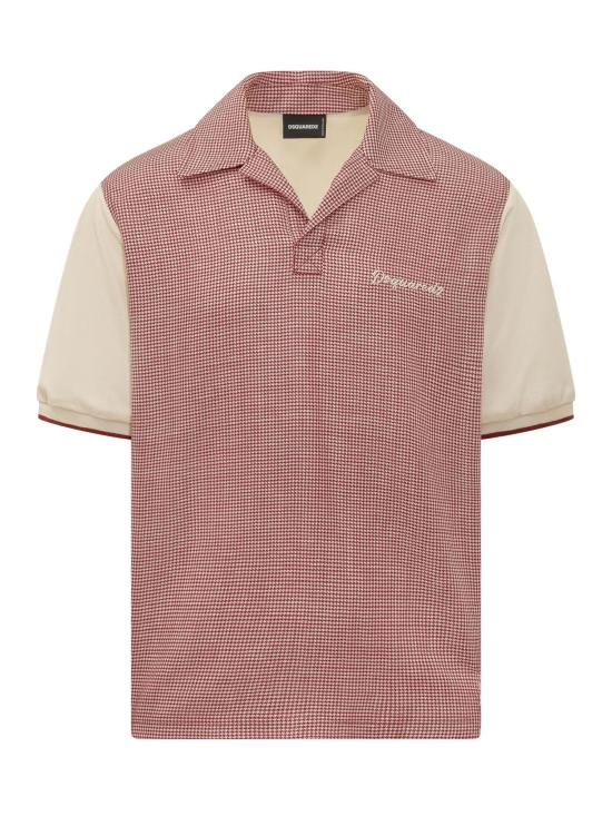 26SS 디스퀘어드2 폴로 티셔츠 S74DM1023D35460 001F RED WHITE